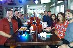 Dinner with a group of friends at The Rudder at Anchor High Marina in Hendersonville on July 16, 2018